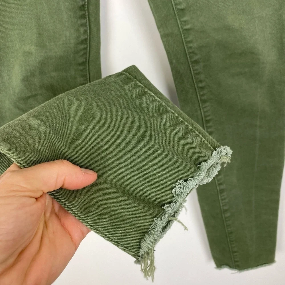 Gap Denim True Skinny Women Size 2/26 Tall Jeans, Olive Green Denim Skinny Jeans